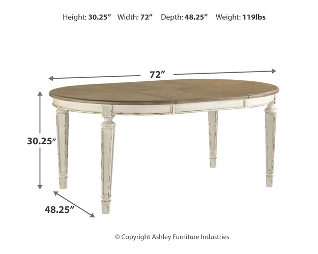 Realyn Oval Dining Room EXT Table