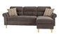 Reversible Sectional Set W/ 2 Accent Pillows