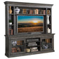 SUNDANCE - SMOKEY GREY 92 IN. CONSOLE WITH HUTCH & BACKPANEL