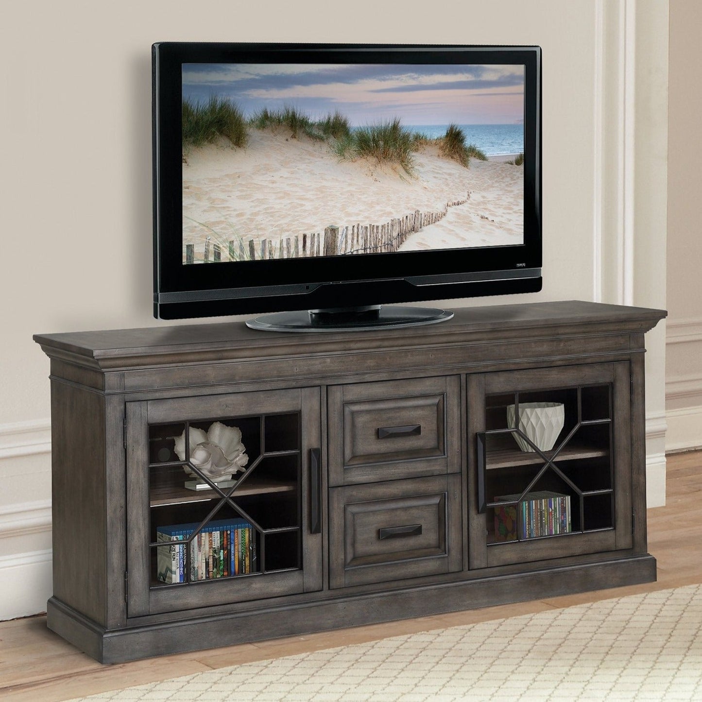 SUNDANCE - SMOKEY GREY 76 IN.TV CONSOLE