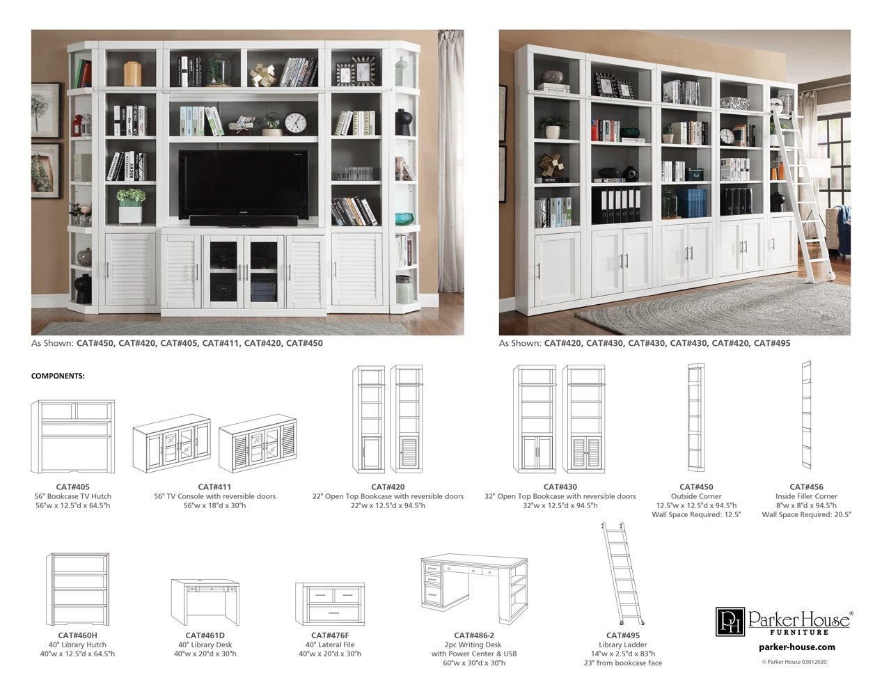 CATALINA 4-PIECE SPACE SAVER ENTERTAINMENT WALL