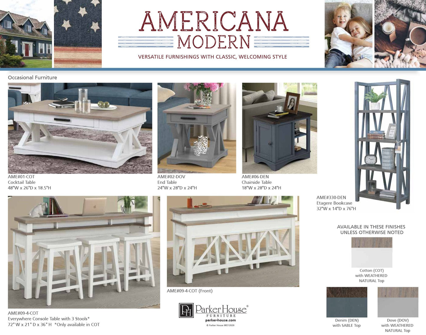 AMERICANA MODERN - COTTON 92 IN. TV CONSOLE