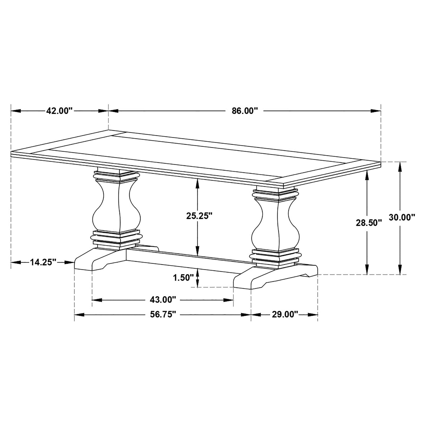 Parkins 5-piece Rectangular Dining Table Set Rustic Espresso