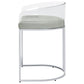 Thermosolis Clear Acrylic Counter Chair Chrome (Set of 2)