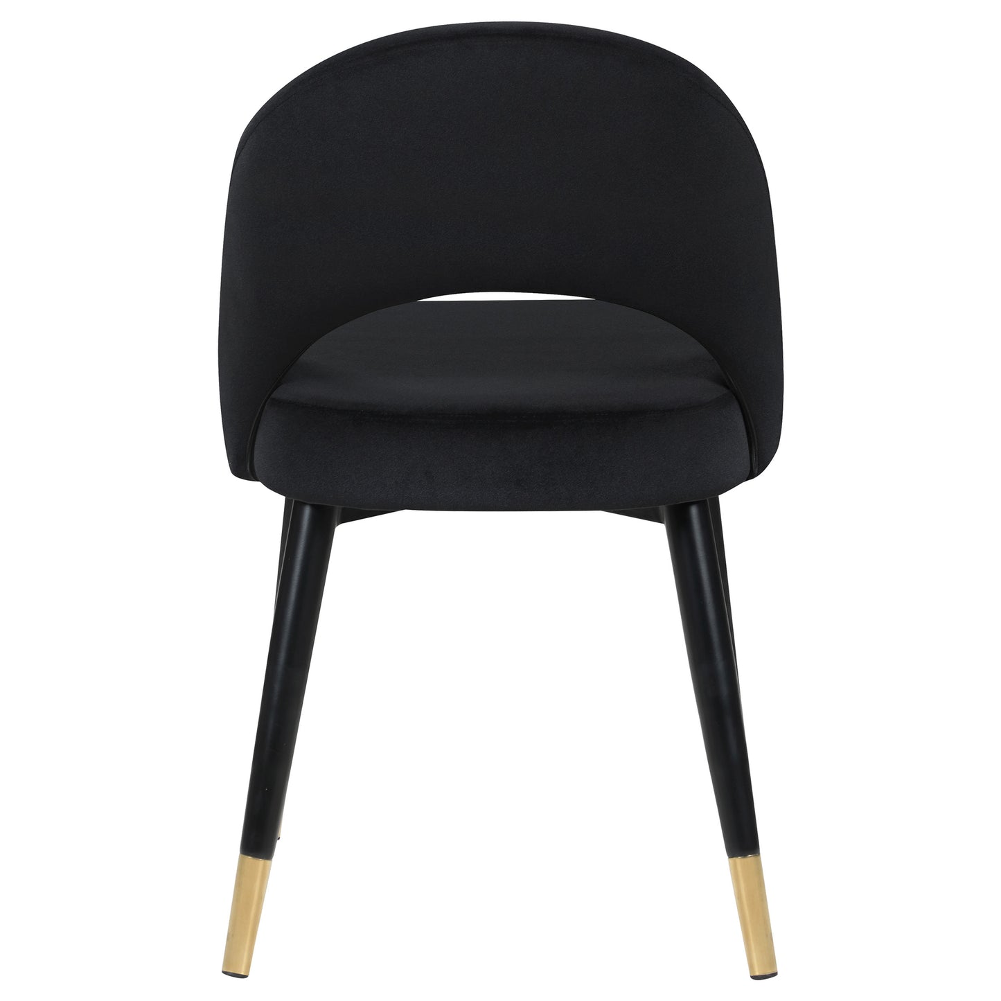 Lindsey Upholstered Dining Side Chair Black (Set of 2)