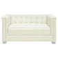 Chaviano 4-piece Upholstered Track Arm Sofa Set Pearl White