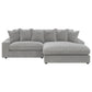 Blaine Upholstered Reversible Chaise Sectional Sofa Fog