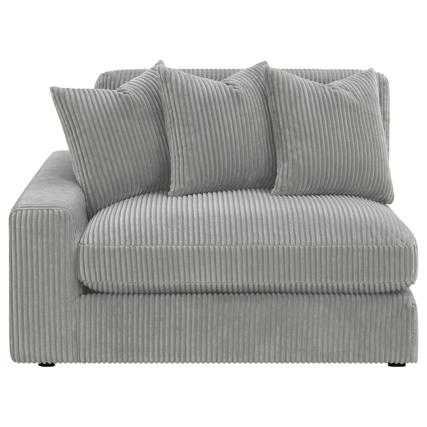 Blaine Upholstered Reversible Chaise Sectional Sofa Fog