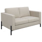 Tilly 2-piece Upholstered Track Arm Sofa Set Oatmeal