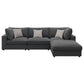 Serene 4-piece Upholstered Modular Sectional Sofa Charcoal