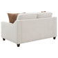 Christine 3-piece Upholstered Sloped Arm Sofa Set Beige