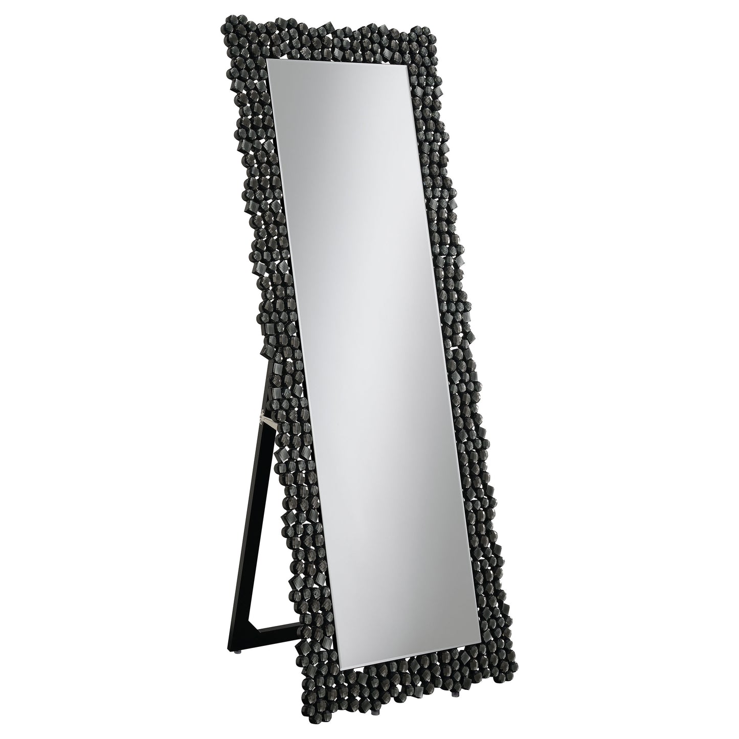 Mckay 24 x 63 Inch Acrylic Frame Standing Mirror Smokey Grey