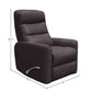 HERCULES - CHOCOLATE MANUAL SWIVEL GLIDER RECLINER