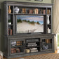 SUNDANCE - SMOKEY GREY 92 IN. CONSOLE WITH HUTCH & BACKPANEL