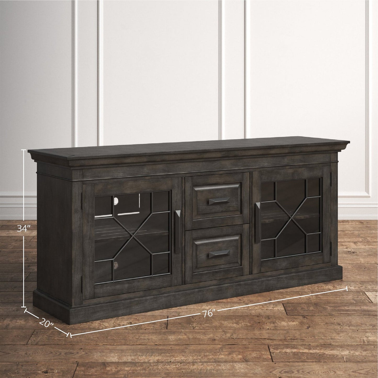 SUNDANCE - SMOKEY GREY 76 IN.TV CONSOLE