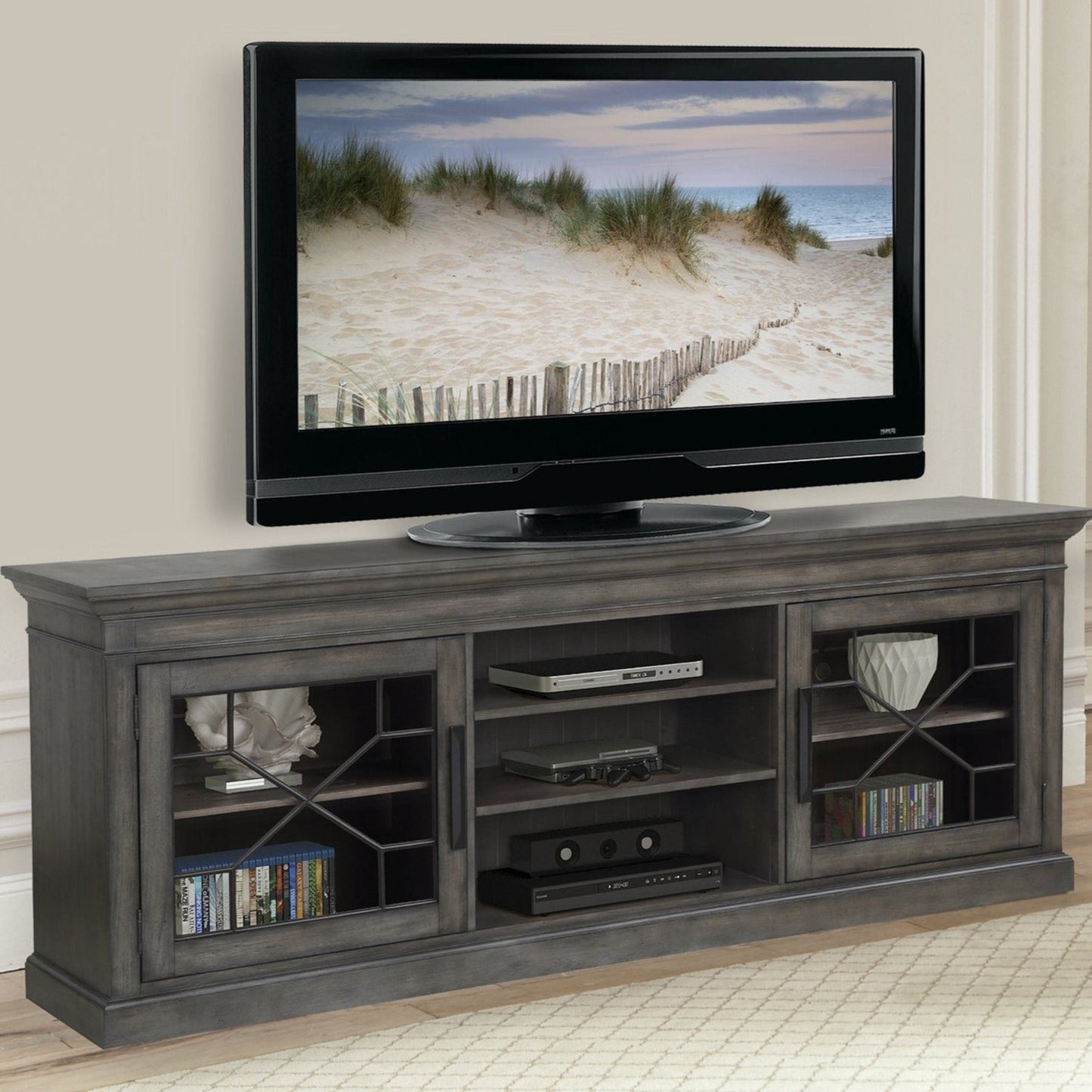 SUNDANCE - SMOKEY GREY 92 IN. TV CONSOLE