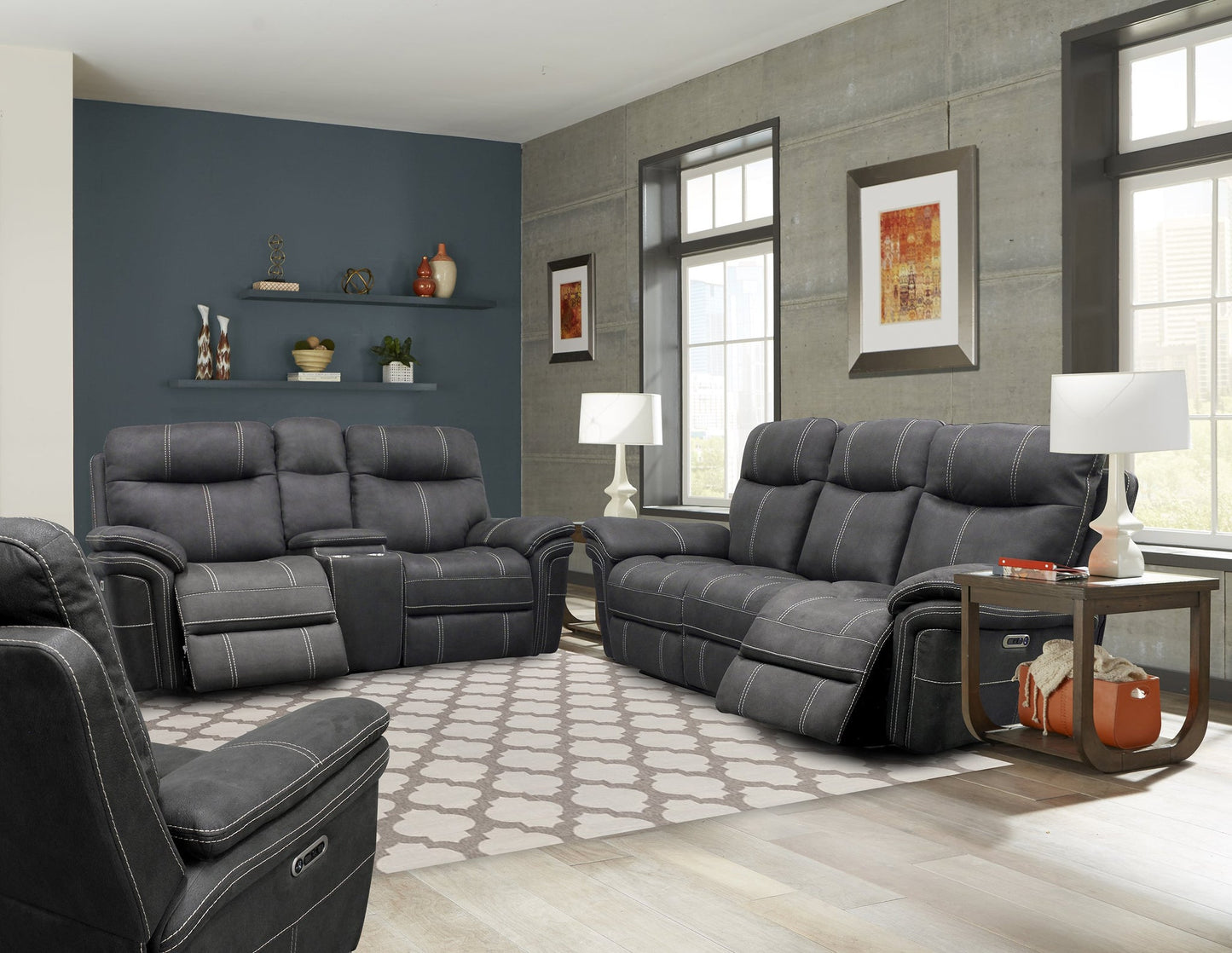 MASON - CHARCOAL POWER RECLINING COLLECTION