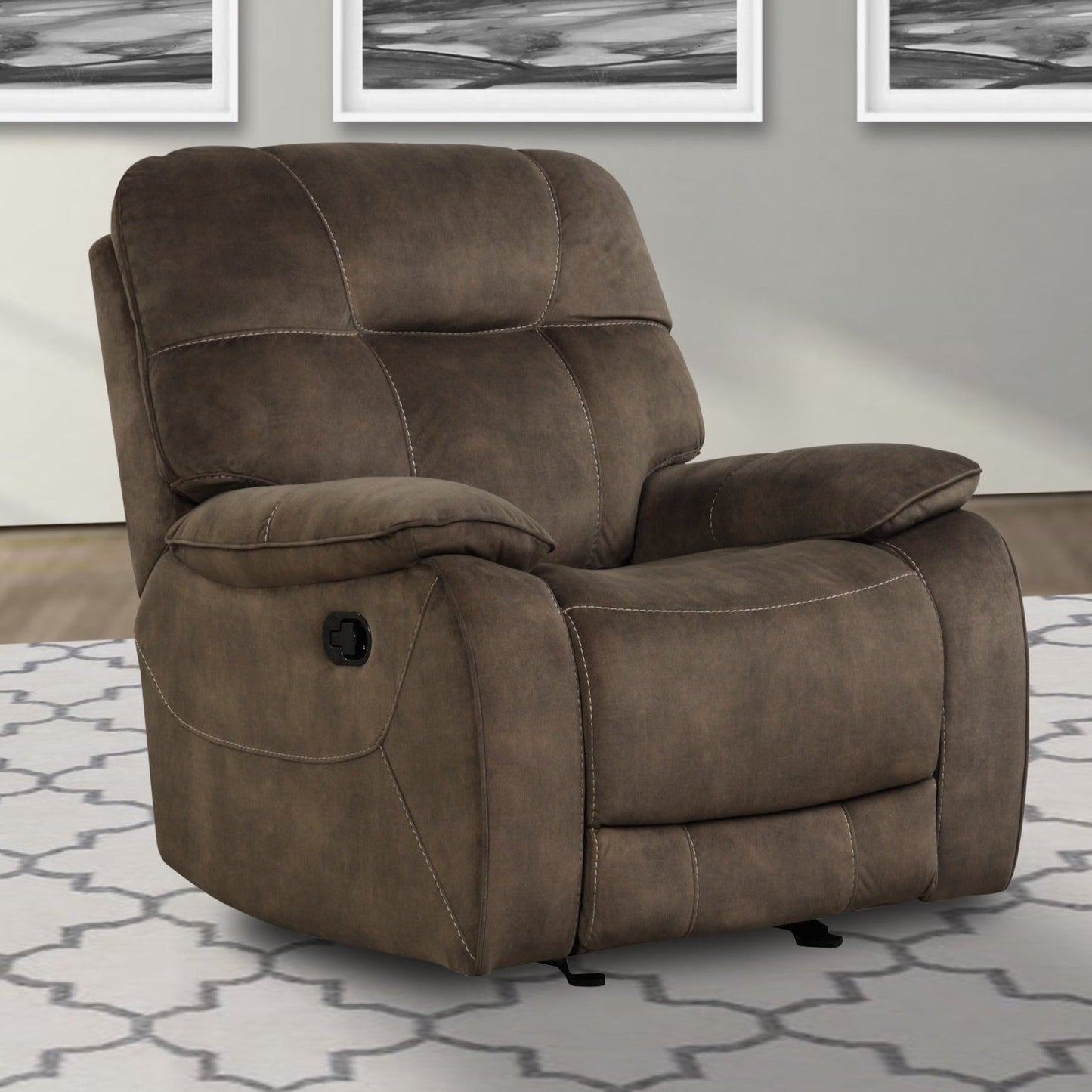 COOPER - SHADOW BROWN MANUAL GLIDER RECLINER