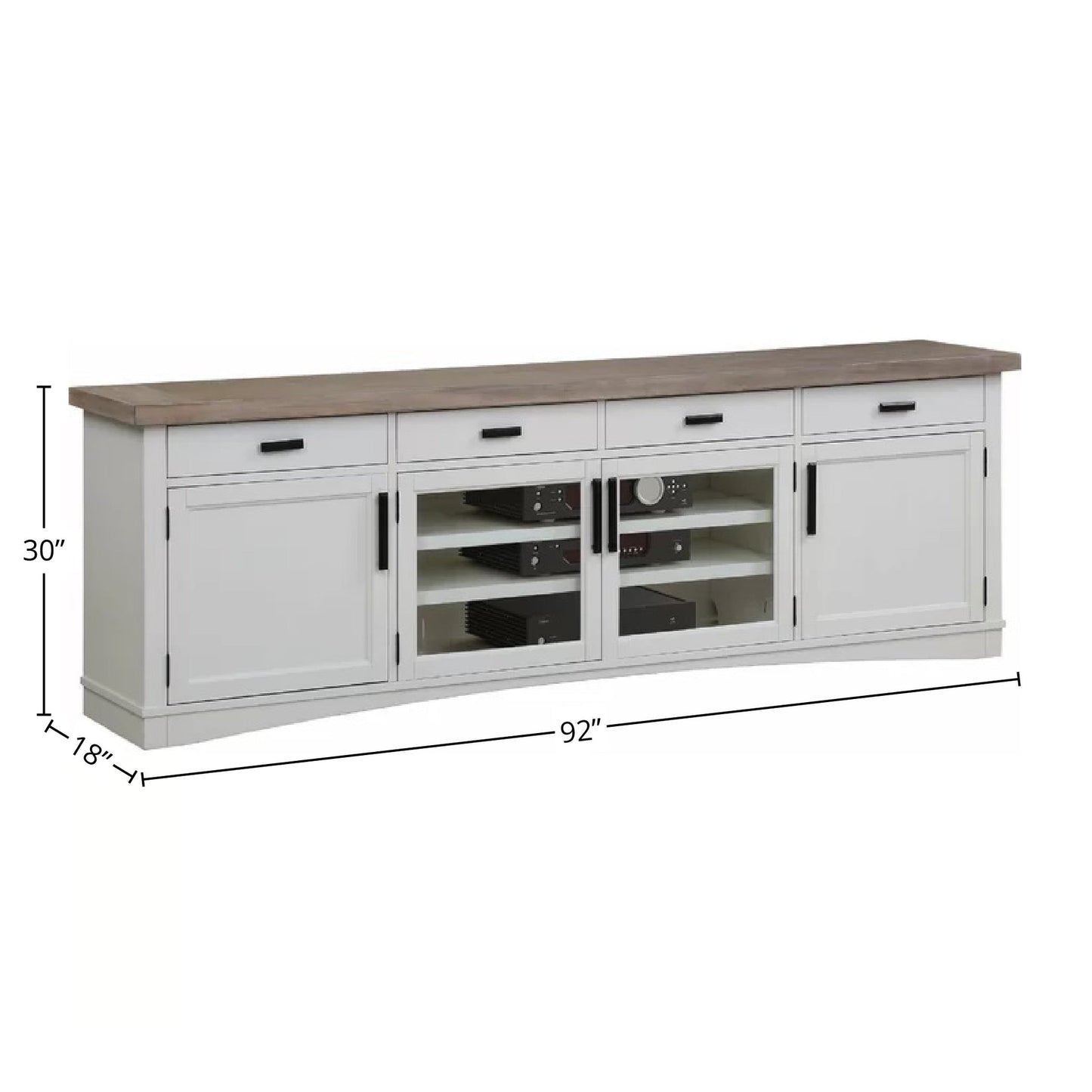 AMERICANA MODERN - COTTON 92 IN. TV CONSOLE