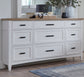 AMERICANA MODERN BEDROOM 9 DRAWER DRESSER