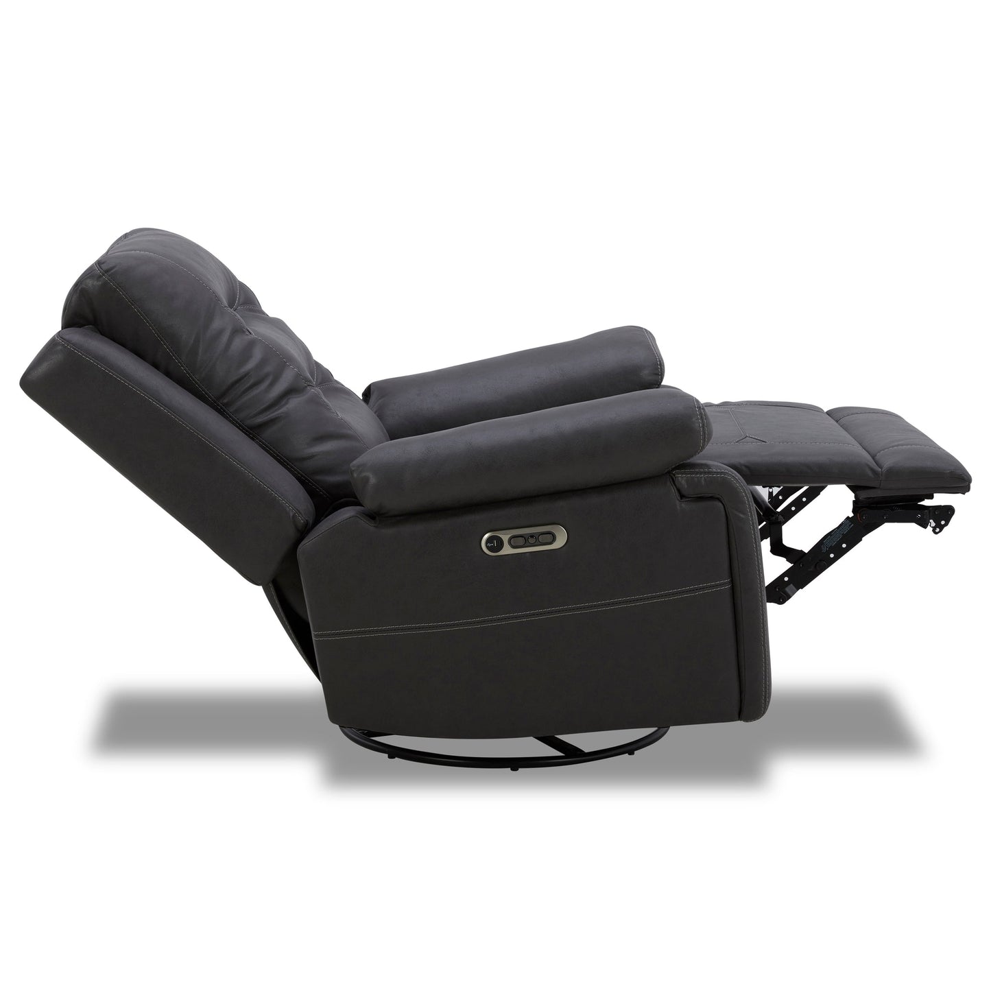 CALDWELL - TAHOE CHARCOAL POWER SWIVEL GLIDER RECLINER