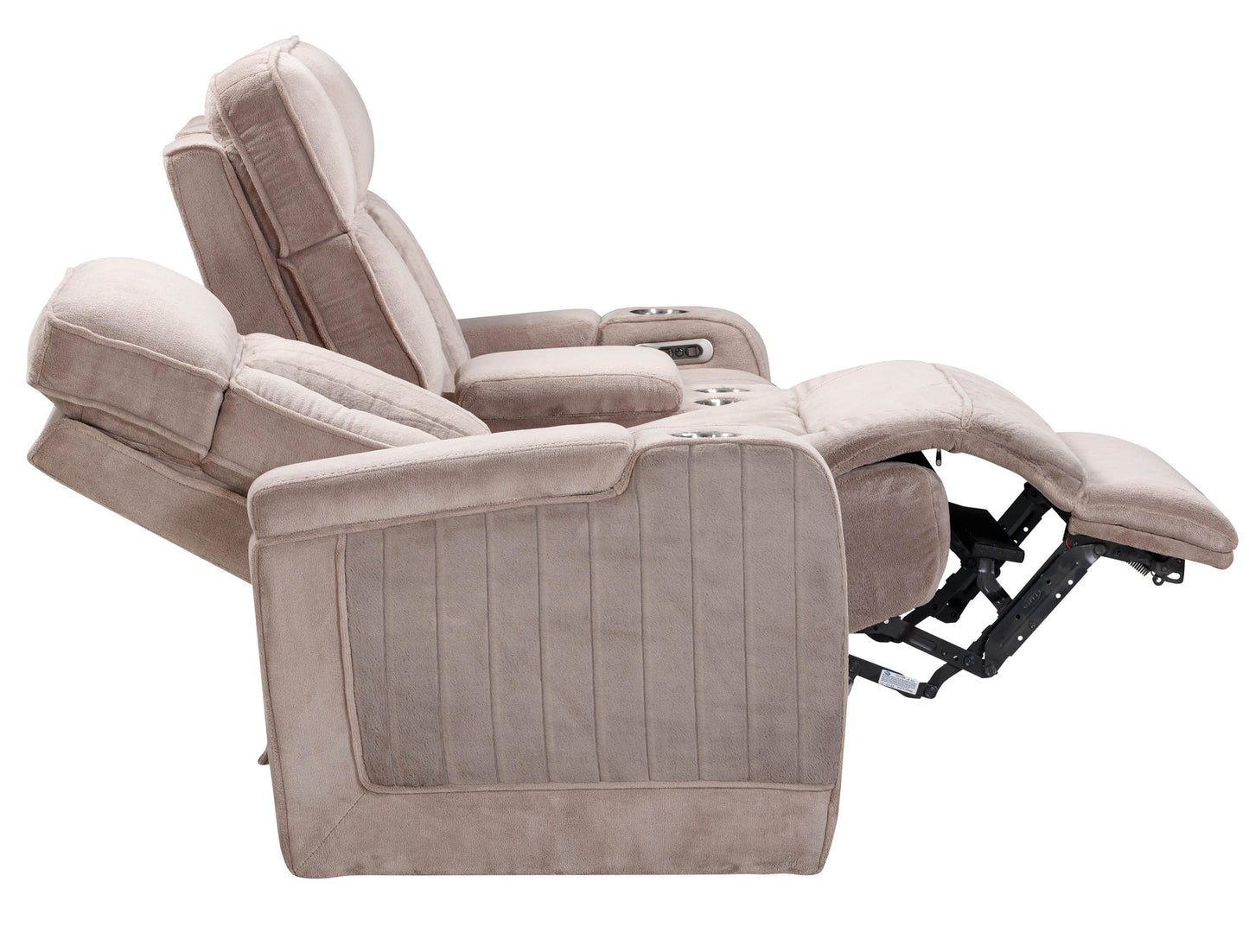 EQUINOX - MUSHROOM POWER CONSOLE LOVESEAT WITH POWER HEADRESTS