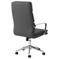 Ximena Upholstered Adjustable High Back Office Chair Grey