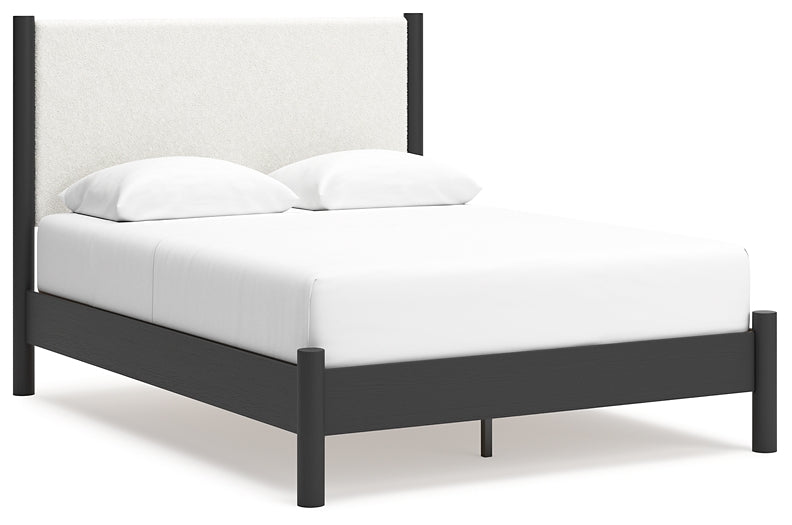 Ashley Express - Cadmori Queen Upholstered Panel Bed with 2 Nightstands