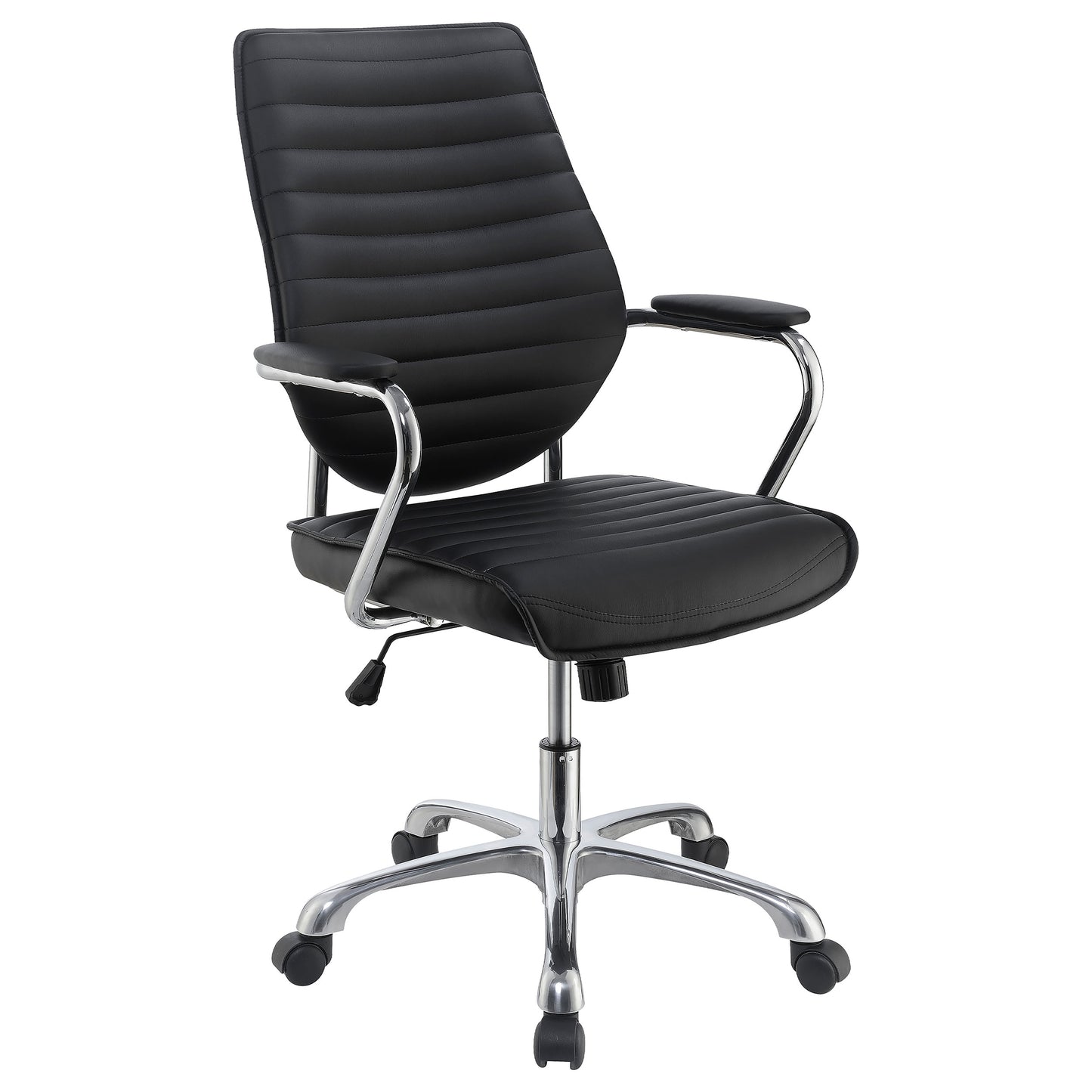 Chase Upholstered Adjustable Home Office Desk Chair Black