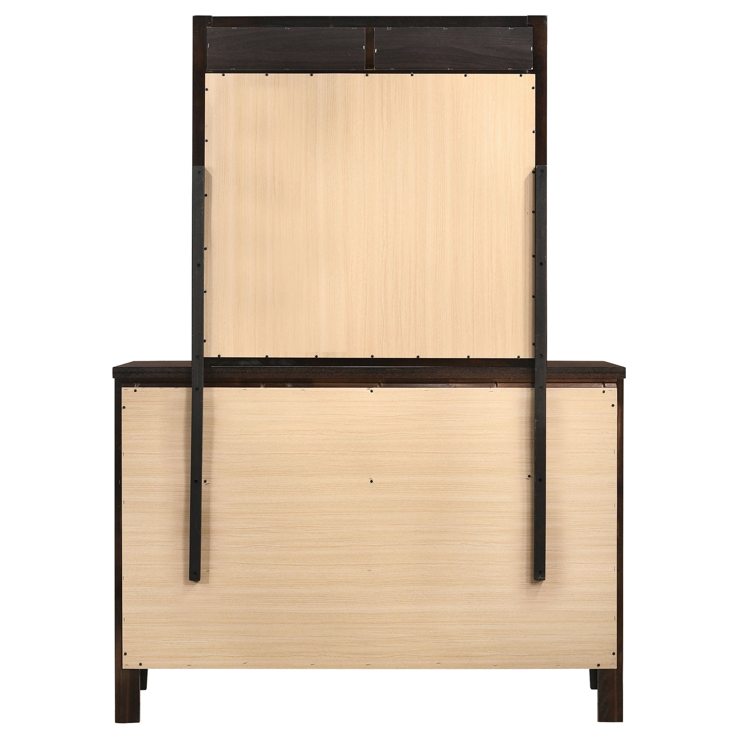 Carlton 6-drawer Dresser with Mirror Cappuccino