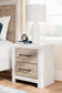 Charbitt Full Panel Bed with Mirrored Dresser, Chest and Nightstand