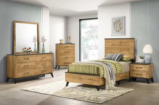 Kaywood 5-piece Twin Bedroom Set Natural Pine