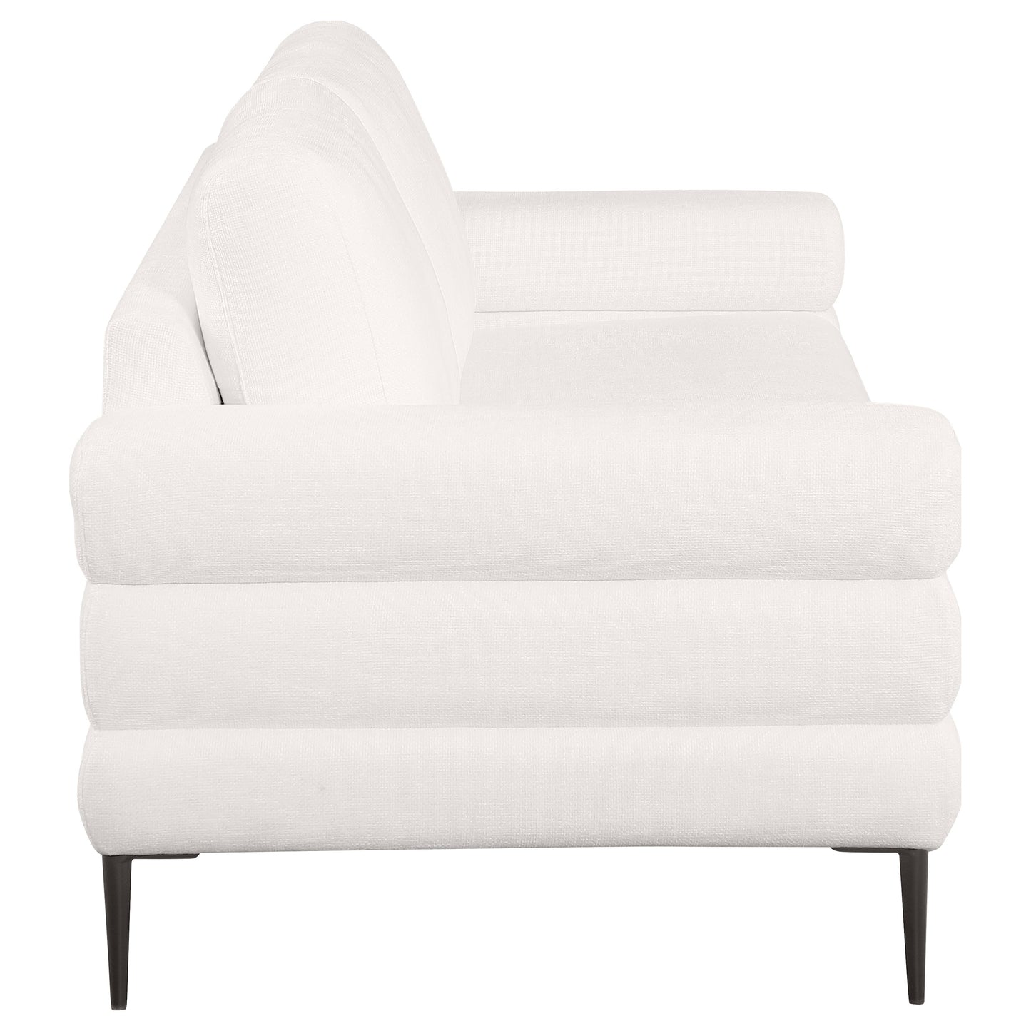 Jessel 2-piece Chenille Upholstered Sofa Set Ivory