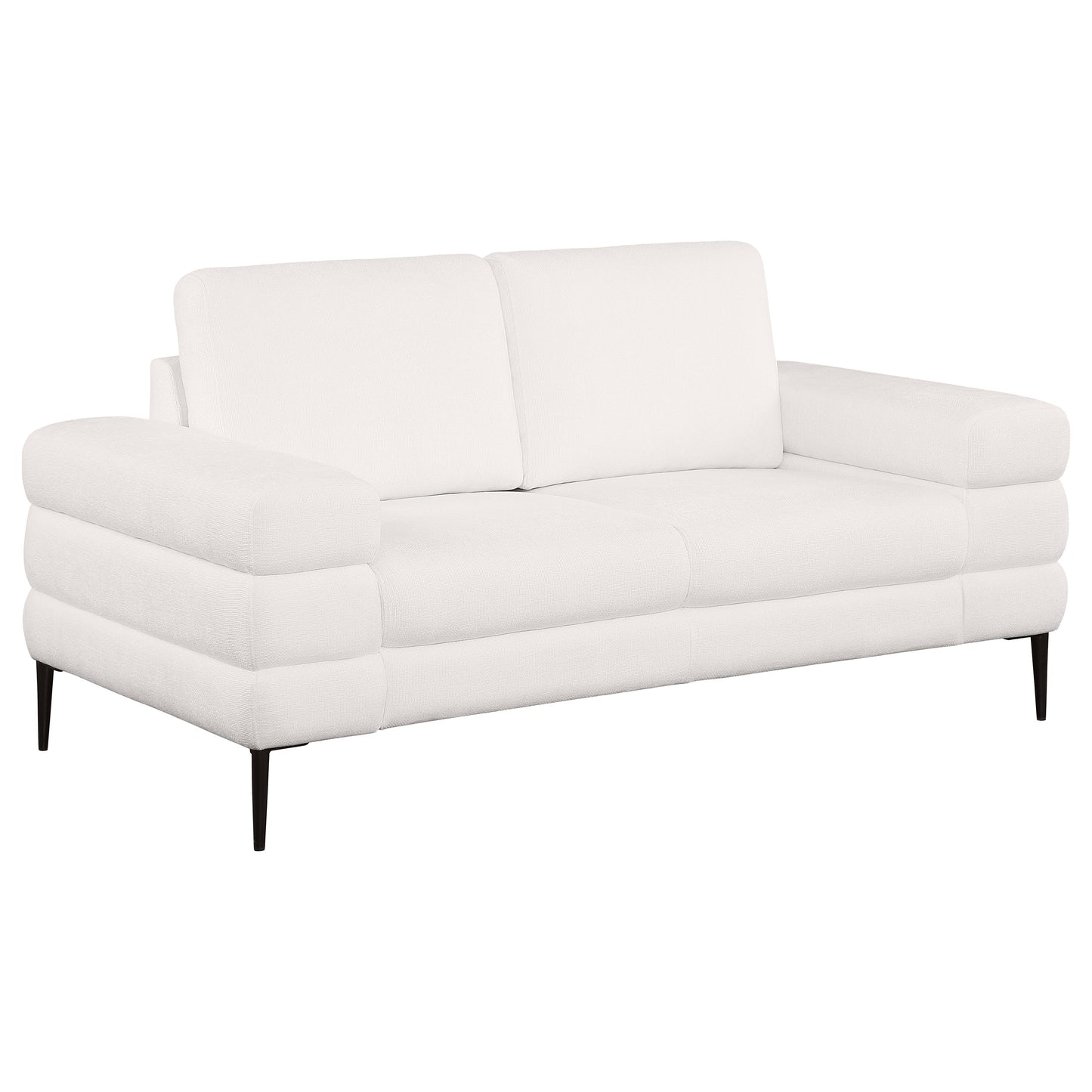 Jessel 2-piece Chenille Upholstered Sofa Set Ivory