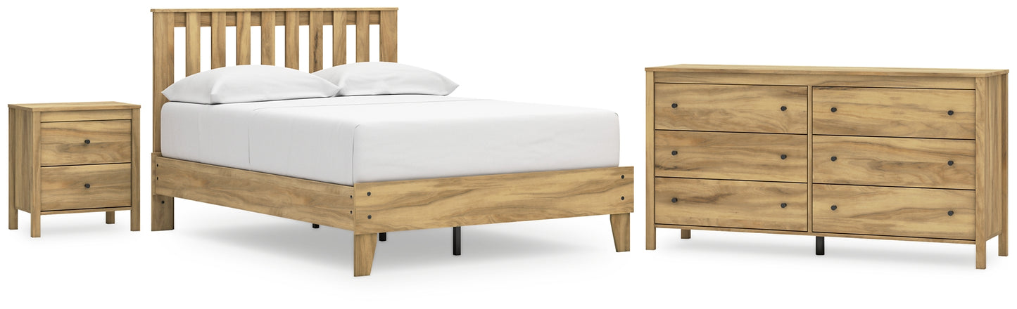 Ashley Express - Bermacy Full Platform Panel Bed with Dresser and Nightstand