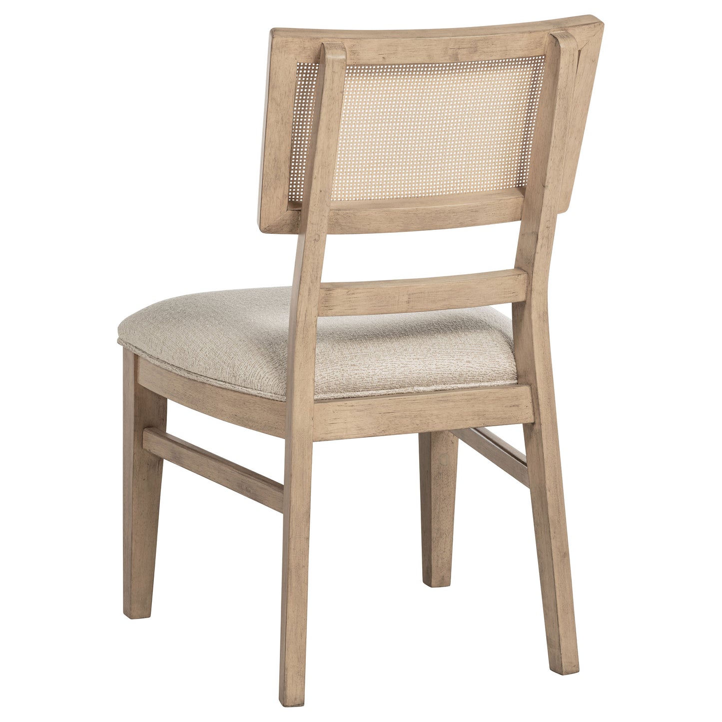 Kailani Radio Weave Cane Dining Side Chair Beige Oak