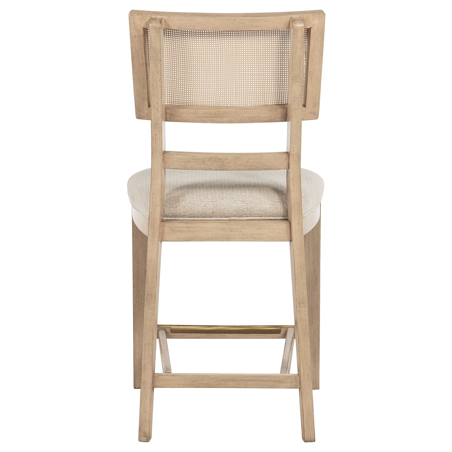 Kailani Radio Weave Cane Counter Dining Side Chair Beige Oak