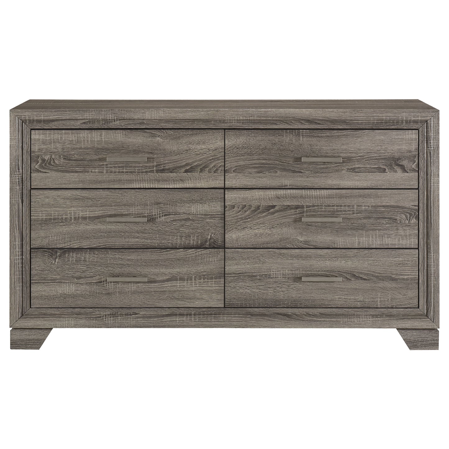 Wright 6-drawer Dresser Cabinet Brown Oak