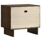 Glenwood 2-drawer Nightstand Bedside Table Warm Brown