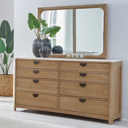 ESCAPE EIGHT-DRAWER DRESSER AND MIRROR