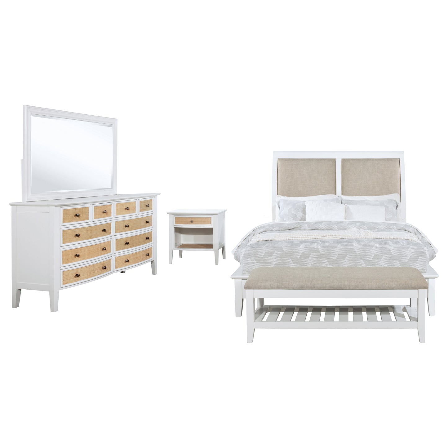 Bexhill 4-piece Queen Bedroom Set White