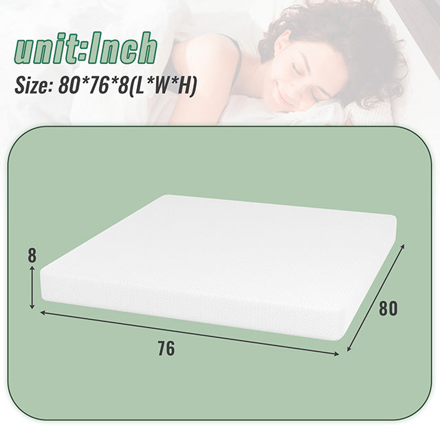 Coreopsis - 8" E.King Memory Foam Wave Comfort