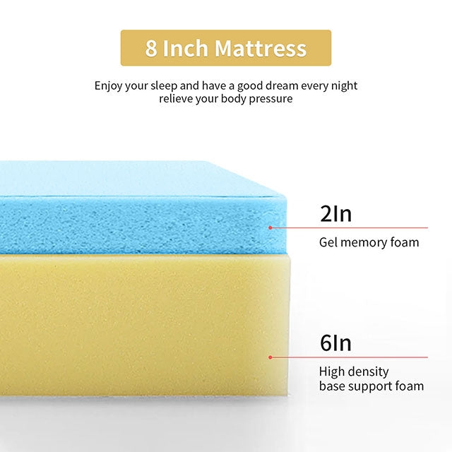 Artemisia - 8" Twin Memory Foam Mattress