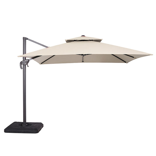 Hero - 10 Ft Square Umbrella w/ Double Top + 37" Large Base