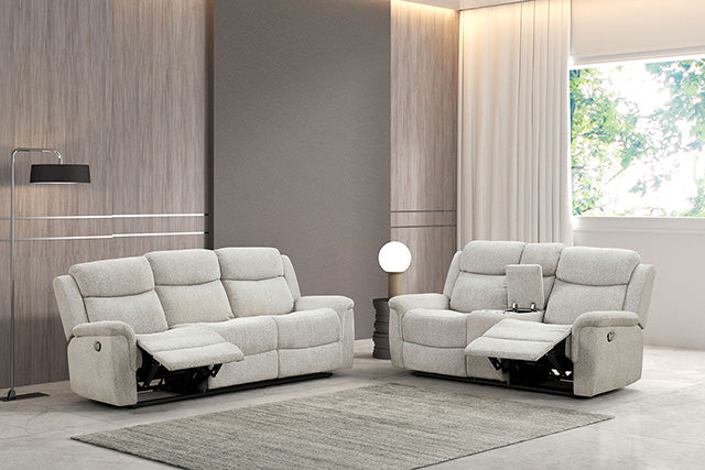 Sandbach - Manual Reclining Loveseat With Console