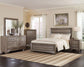 Kauffman Wood Eastern King Panel Bed Washed Taupe