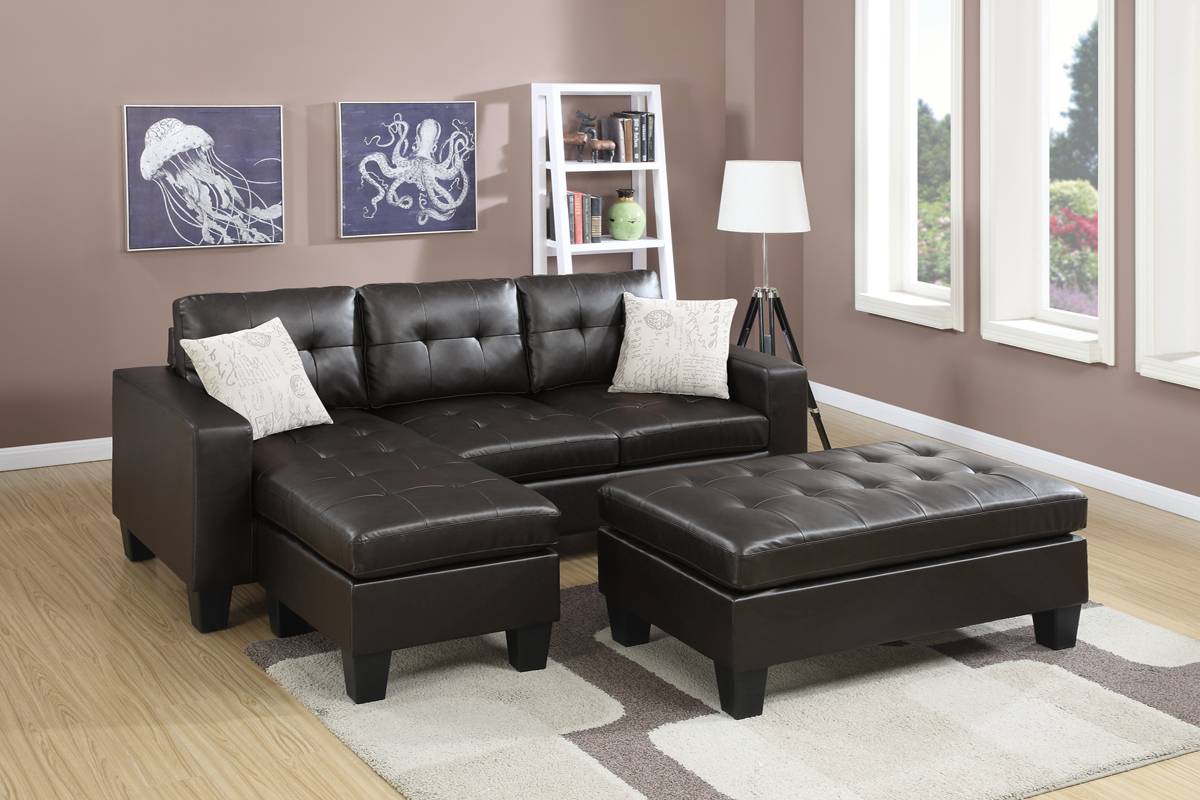 Reversible Sectional Set W/ Ottoman