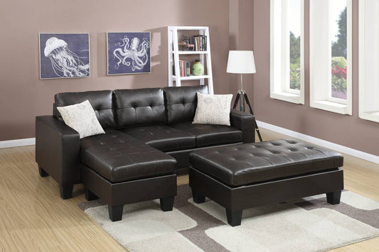 Reversible Sectional Set W/ Ottoman