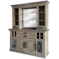 SUNDANCE - SANDSTONE 2PC 66 IN. BUFFET / BAR DISPLAY HUTCH WITH QUARTZ INSERT DINING