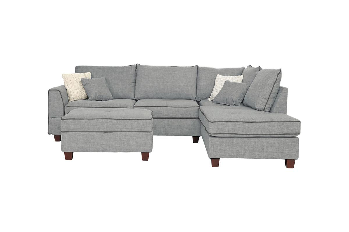 3-Piece Sectional Set W/ Ottoman